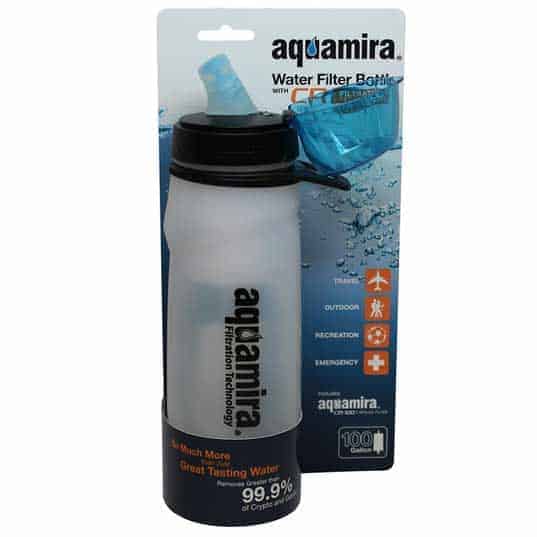 Aquamira CR-100 Water bottle w/ filter - Doomsday Prep